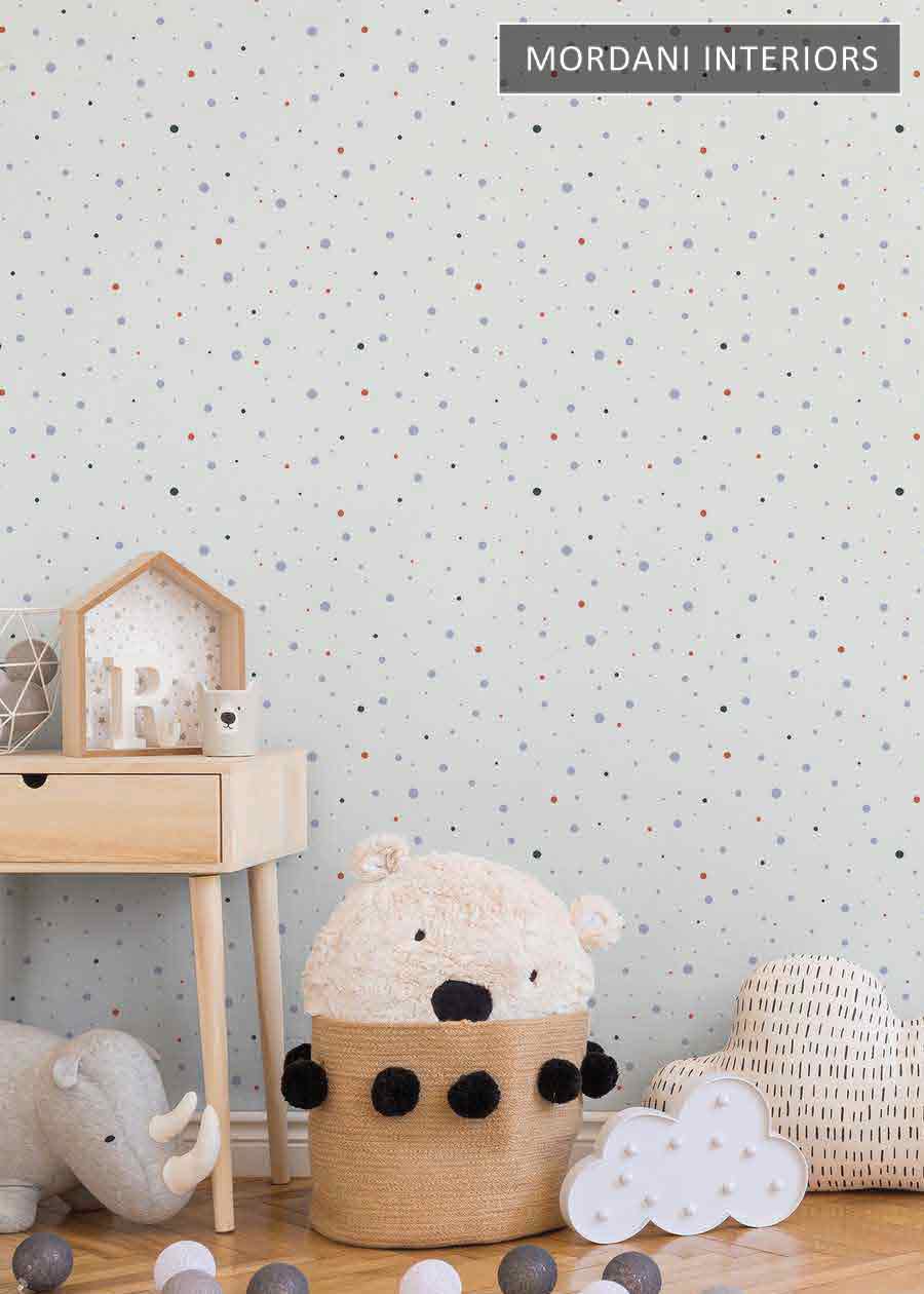 DOTS LITTLE LOVE KIDS WALLPAPER DESIGN